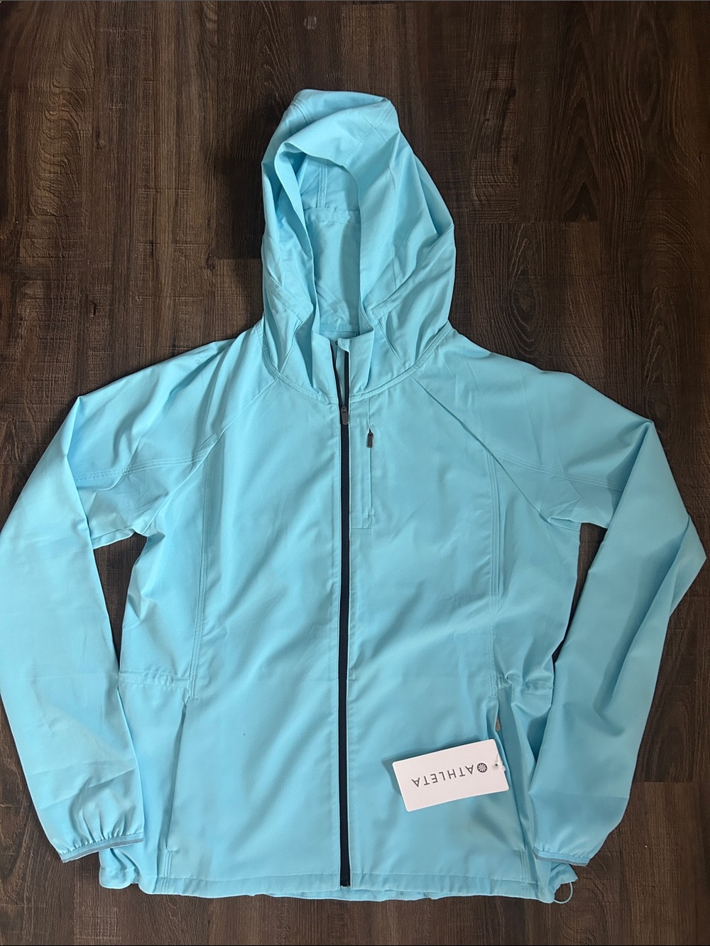 Athleta Dash Jacket, Aqua, Women’s Medium, NWT
